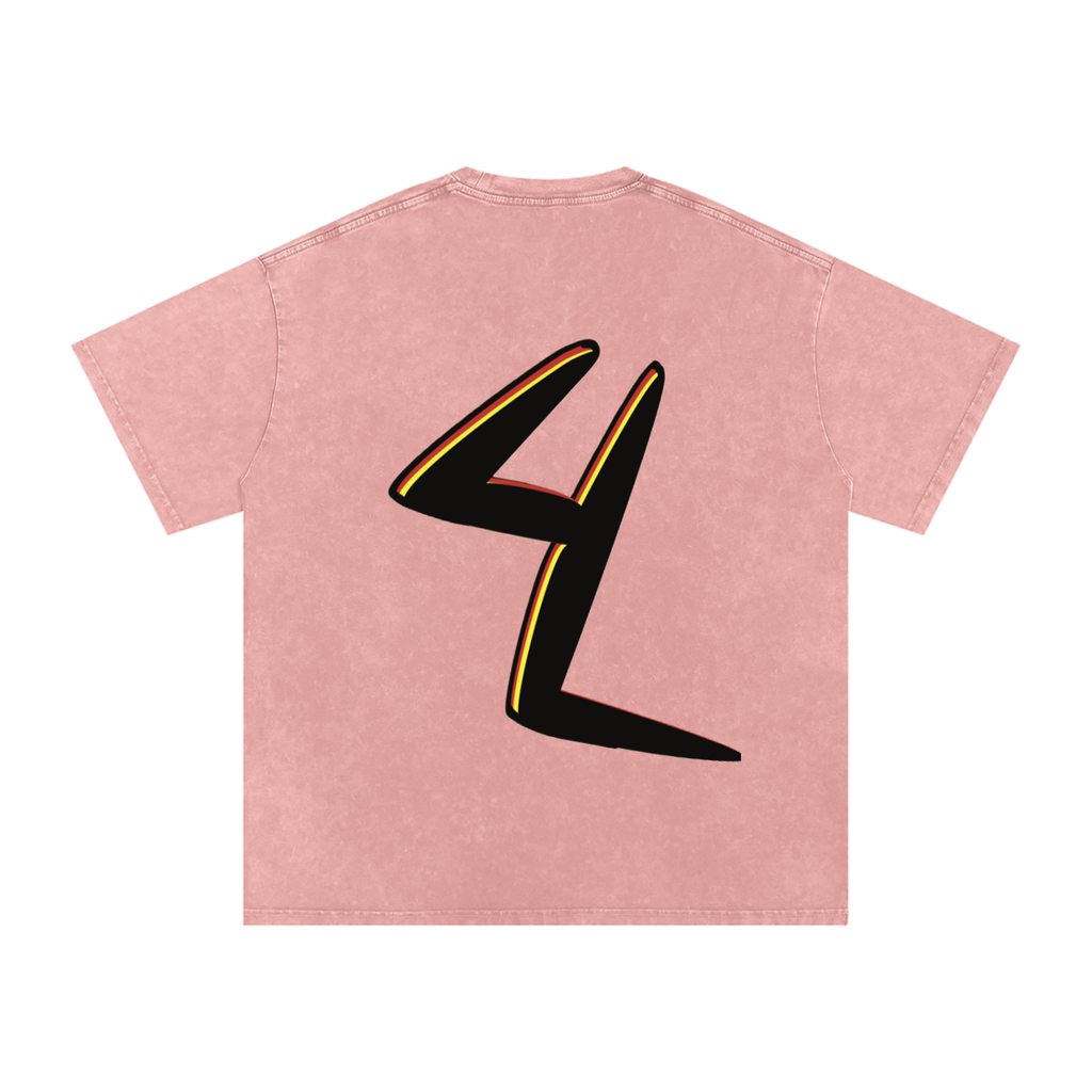 Snow Washed Oversized Cotton T-Shirt