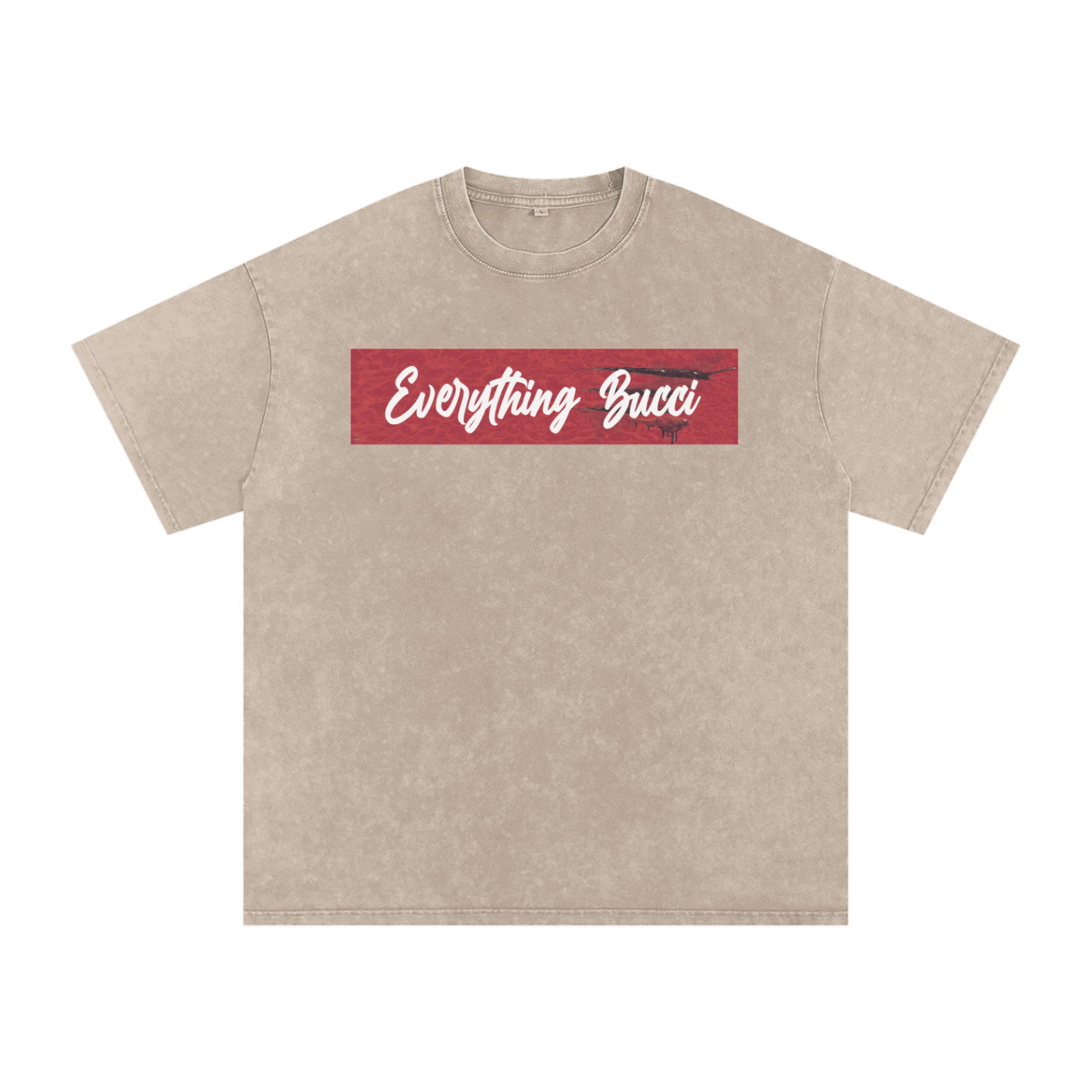 Snow Washed Oversized Cotton T-Shirt